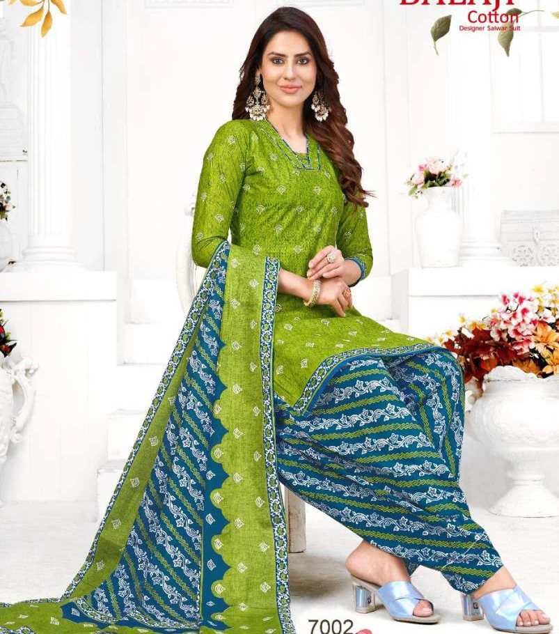 Balaji Rajwadi Patiyala Vol-7 - Dress Material